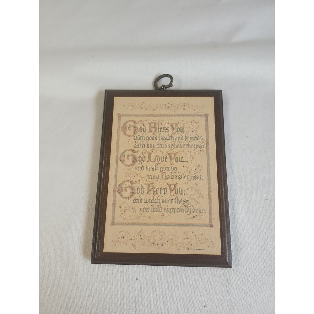 Vintage‎ Hallmark Religious Plaque